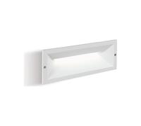 Segnapasso A Parete Per Esterno In Alluminio Bianco Led 12W 280 Lm 3000K Mask
