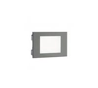 Segnapasso Aperto Da Esterno Moderno Spina Alluminio E Vetro Grigio Led 3W 4000K