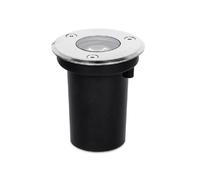 Segnapasso carrabile Led 1W da incasso Rotondo Argento satinato IP65 Bianco caldo 3000K Wisdom