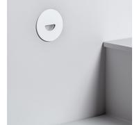 Segnapasso da Esterno LED 2W da Incasso a Parete Circolare Bianco Guell