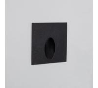 Segnapasso Esterni LED 3W Incasso Parete Quadrato Nero Ellis