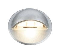 Segnapasso Esterno Contemporaneo Teak Metallo Argento Led 1,2W 3000K Ip65 [EEK: A++]