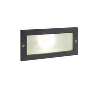Segnapasso Esterno Incasso Aperto Escape Alluminio E Vetro Nero Led 10W 4000K [EEK: A++]