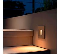 Segnapasso Esterno LED 2W da Incasso Parete Quadrato Olite