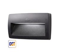 Segnapasso Esterno LED R7S Nero 10,5W CCT IP55 Lorenza 270 - Fumagalli