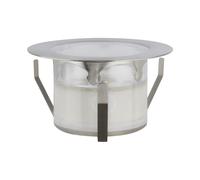 Segnapasso Esterno Moderno Padouk Plastica Cromo Led Integrato 3W 3000K [EEK: A++]