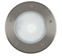 Segnapasso Esterno Moderno Riga 3 Acciaio Argento 1 Luce E27