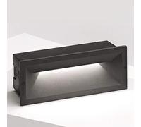 Segnapasso Gea Led Ohrm Ges350 Led Alluminio Policarbonato Lampada Parete Incasso Rettangolare Moderno Ip65