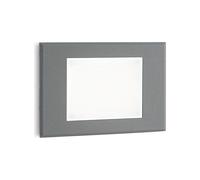 Segnapasso In Alluminio Grigio Led 3 W 300 Lm 3000K Spina