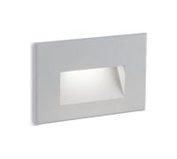 Segnapasso In Alluminio Svasato Liscio Marrone Led 3 W 300 Lm 3000K Spina