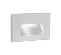 Segnapasso In Alluminio Svasato Scalinata Bianco Led 3 W 300 Lm 3000K Spina