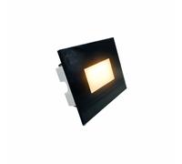 Segnapasso in vetro LED nero 503 IP65 4W CCT alluminio luce esterno interno [EEK: A+++]