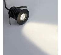 Segnapasso LED 3W IP67 Anti-Abbagliamento Nero Professional Colore Bianco Naturale 4.000K