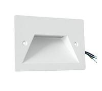 Segnapasso led a incasso 3W per cassetta scatola 503 220V applique luce soffusa per esterno IP65 lampada da muro parete bianco grigio (Bianco - luce calda)