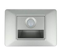 Segnapasso Led Con Sensore Silver 220V 1,6W Freddo 6500K Per Scatola 503 Compatibile Vimar Plana
