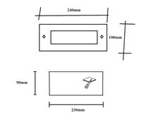 Segnapasso Led esterno faretto rettangolare 7W 9W 15W illuminazione scale sentie