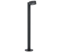 Segnapasso LED nero segnapasso da esterno paletto luminoso da esterno, IP44 resistente alle intemperie, metallo nero, 1x LED 6W 500Lm 3000K, LxPxH 14x22x82cm