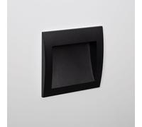 Segnapasso LED per Esterno 4W da Incasso Parete Quadrato Nero Natt