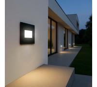 Segnapasso LED per Scatola 503 3.5W IP65 Nero - Antiabbagliamento Colore Bianco Caldo 2.700K