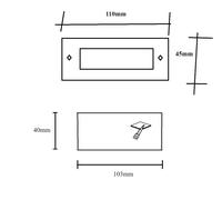 Segnapasso LED rettangolare da incasso IP65 in alluminio 7W/9W/15W