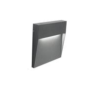 Segnapasso Moderno Geo Square Alluminio Grafite 3W Led 3000K