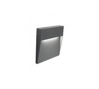 Segnapasso Moderno Geo Square Alluminio Grafite 3W Led 4000K [EEK: A++]