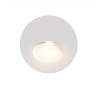 Segnapasso Moderno Per Esterno Alluminio Bianco Luce Led 3W Ip54 [EEK: A++]