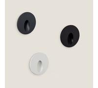 Segnapasso per Esterni LED 3W da Incasso a Parete Circolare Grigio Boiler