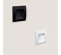 Segnapasso per Esterni LED 4W da Incasso Quadrato Nero Leif