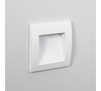 Segnapasso per Esterno LED 4W Incasso Parete Quadrato Bianco Leif