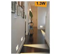 SEGNAPASSO PLACCA BIANCA MURO SENSORE MOVIMENTO PIR 1,3W CASSETTA 503 XGGYD-001B