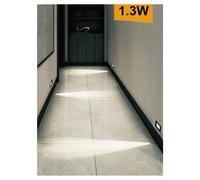 SEGNAPASSO PLACCA NERA MURO SENSORE MOVIMENTO PIR 1,3 W CASSETTA 503 XGGYD-001N