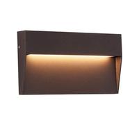 Sovil Illuminazione Applique segnapasso Geo 99158/27 Rettangolare Alluminio Caffè 6W LED 4000K A++