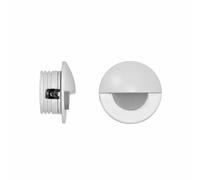 Segnapasso rotondo bianco LED 2W 60lm 120° IP20 LUCE calda 3000K BENEITO 4126