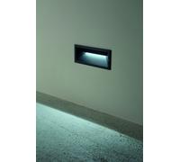 SEGNAPASSO SHADE NERO LED 4000K 620LM 13W IP65 L.25X10CM