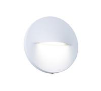 Segnapasso Tondo Moderno Open Alluminio Bianco 3W Led 4000K