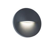 Segnapasso Tondo Moderno Open Alluminio Grafite 3W Led 4000K [EEK: A++]