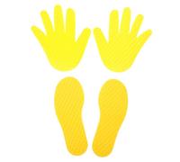 Segnaposti Sensoriali da Pavimento Gialli in Plastica per Gioco Educativo | Attività Organizzate e Regolazione Sensoriale, Texture Diverse e Colori Vivaci, Mani Piccole dei Bimbi