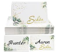 Segnaposto 50Pz per Matrimonio, Battesimo, Compleanno, Comunione, Cresima e Feste - Biglietti 11 x 8,5 cm