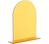 Segnaposto in Acrilico Oro ad Arco, Riutilizzabile per Tavoli | Trasparente e Moderno, Stampa Fai da Te, per Menu e Posti Riservati, per Ricevimenti