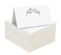 Segnaposto per matrimonio, 80 pezzi, segnaposto da tavolo, in carta bianca, per matrimoni, cene, feste di compleanno