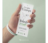 Segnaposto segnalibro "Cresima Linea" per Santa Cresima personalizzati con nome