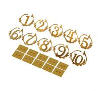 Segnaposto Tavolo Acrilico Oro 1-10 per Banchetti | Acrilico , base inclusa, colore oro elegante, per ideale matrimoni, durata nel tempo