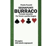 Segnapunti Burraco formato tascabile - Per partite singole o Tornei: Contiene riepilogo regole per contare i punti e Macht Points per Victory Points