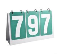 Segnapunti da tavolo a due lati in plastica, perfetto per tenere traccia dei punteggi in più partite (verde)