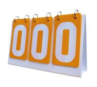 Segnapunti da tavolo a due lati in plastica, perfetto per tenere traccia dei punteggi in più partite (giallo)