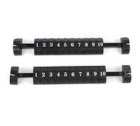 Segnapunti per Biliardino, Set da 2 Pezzi con Tasti Ergonomici per Il Punteggio, per 2 Gruppi Che Contano da 1 a 10 Numeri (Black)
