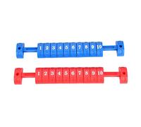 Segnapunti per Calcio Balilla Indicatore dal Design Ergonomico per Sala Giochi Realizzato in Plastica di Alta qualità per 2 Giocatori (Rosso Blu)