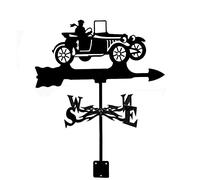 Segnavento a banderuola con strega e gatto, fata, colibrì, gallo, indicatore di direzione del vento, strumento di misurazione con decorazione per giardino, patio, cortile