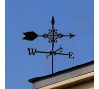 Segnavento a forma di freccia, segnalatore di direzione del vento, in metallo, per giardini, cortili, fattoria, qualsiasi ambiente esterno